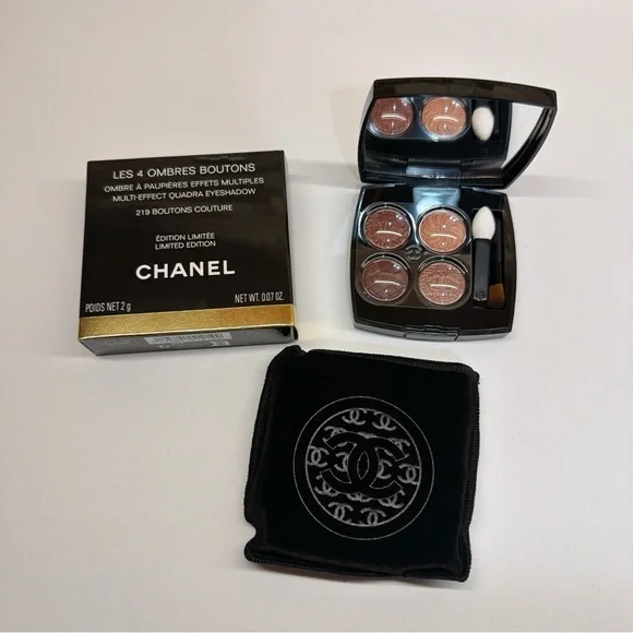 CHANEL Les 4 Ombres Eyeshadow Palette #219 “Boutons Couture” (Limited Edition) - Picture 1 of 2